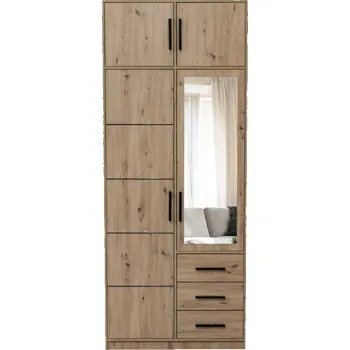 Šatní skříň ArtStol Šatní skříň s nástavcem KOS D2 | dub artisan