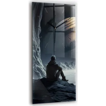 Hodiny Nástěnné hodiny Wallfluent černé 30 cm