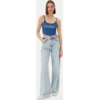 Guess Top V5GP16 K8RT2 Modrá Regular Fit S