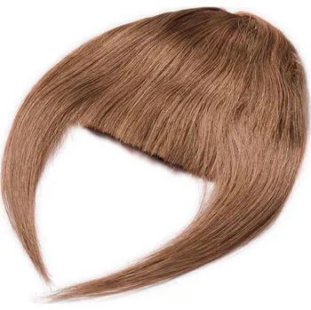 Příčesek Girlshow Clip In ofina Premium – tmavá blond, 100% pravé vlasy, 20 cm / 23 g