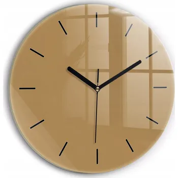 Hodiny Nástěnné hodiny kulatý dekorativní klasické kuchyňské Béžové kulatý průměr 30 cm