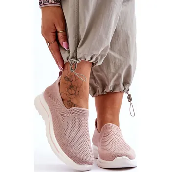 Dámské tenisky Dámské textilní nazouvací tenisky Adiora Barva: Růžová, Velikost: 38