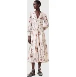 Šaty AllSaints ZORA MIDI W084DC béžová 02X, vel. 36