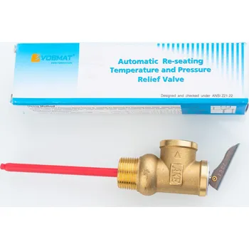 Ventil Pojistný ventil tlakový/teplotní, 90°C, 0,6MPa, 3/4"