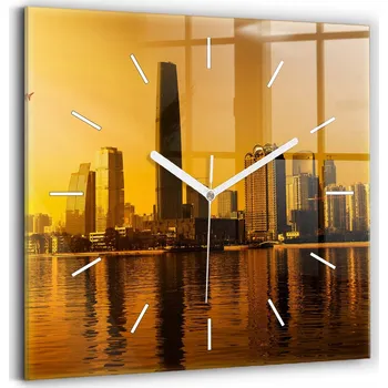 Hodiny Nástěnné hodiny Wallfluent zlaté 30 cm