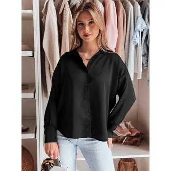 Dámská košile Dámská košile one size oversize SATINIA DY0450 Barva: Černá, Velikost: ONE SIZE