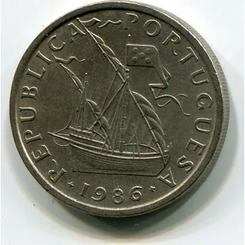 PORTUGALSKO. 5 escudos 1986.