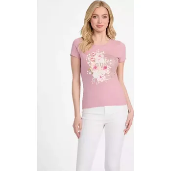 Dámské tričko GUESS dámské tričko Telly růžové M