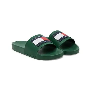 Dámské pantofle Tommy Jeans Nazouváky Tommy Jeans Pool Slide Ess EM0EM01191 Zelená 41