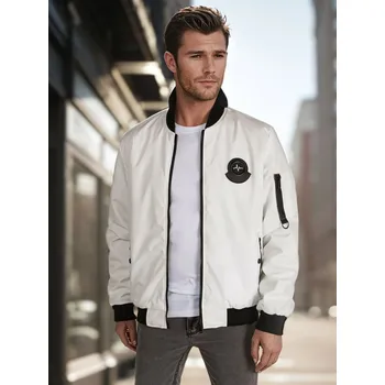 Pánská softshellová bunda Pánská bunda přechodná bomber TX5018 Barva: Bílá, Velikost: 2XL