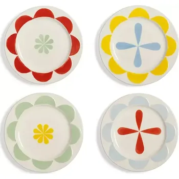 Talíř Sada talířů &k amsterdam folk small 4-pack více barev 2190.04 vícebarevná MLC