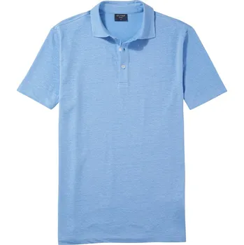 Olymp pánské lněné triko s límečkem 542952 11 Modrá XL