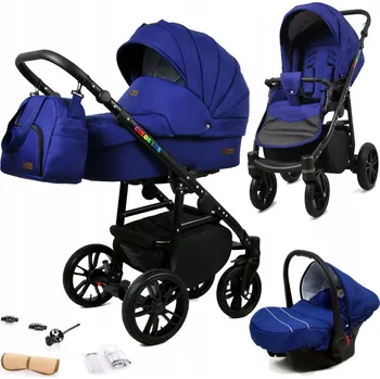 Kočárek Dětský kočárek 3v1 BabyLux Colorlux - sporťák, hluboká korba, autosedačka