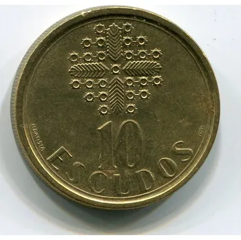 PORTUGALSKO. 10 escudos 1987.