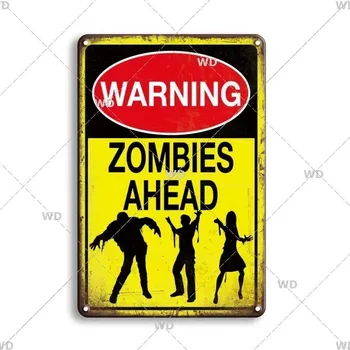 Plechová cedule Retro plechová cedule výstražná | dekorace na zeď - 26 , 40x30 cm