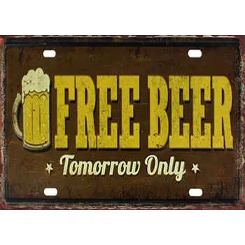 Plechová cedule Plechová retro cedule | pivní tabulka - 17 , 30x40 cm