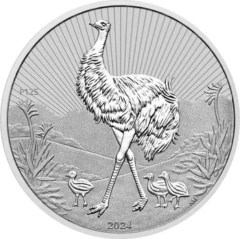 Stříbrná mince 2 Oz Next Generation Emu 2024