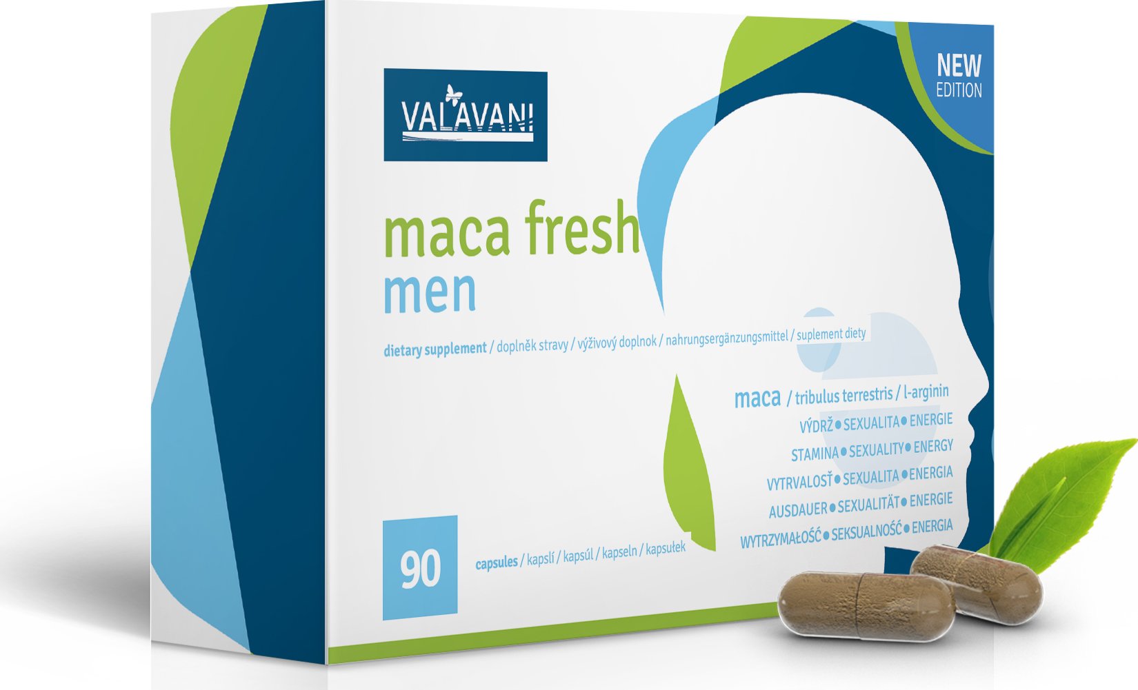 Maca fresh men 90 kapslí - sexuální výkon