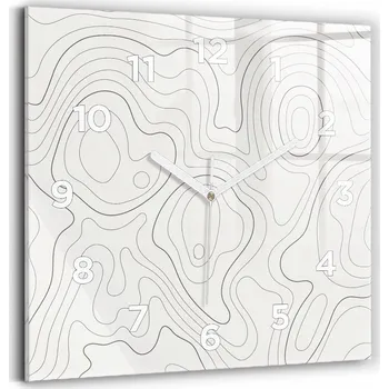 Hodiny Nástěnné hodiny Wallfluent bílé 30 cm