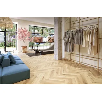 vinylová podlaha Vinylová podlaha Lamett Douro Dryback Herringbone - Glow 611