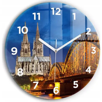 Hodiny Nástěnné hodiny Wallfluente žluté 30 cm