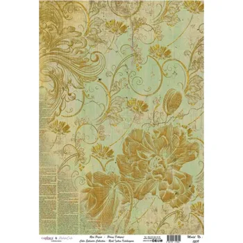 Umělecký papír Cadence Rýžový papír Cadence, A4 - Novinový ornament