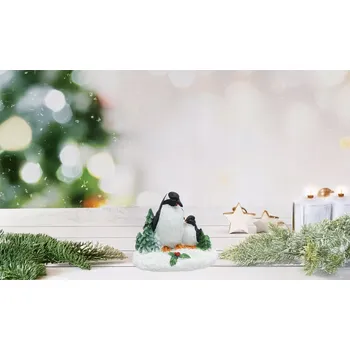 Vánoční dekorace Figurka Dekorace TUČŇÁK POLÁRNÍ VÁNOČNÍ STROMEK Rodina M ANTARKTIDA