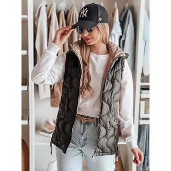 Dámská vesta Dámská vesta přechodná prošívaná VESOLITA TY4877 Barva: Černá, Velikost: 2XL