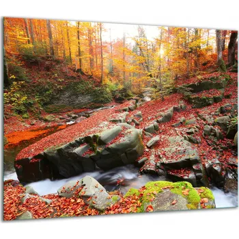 Obraz SKLENĚNÁ OCHRANNÁ DESKA NA SPORÁK 60x52 KRAJINA