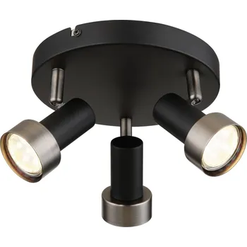 Bodové svítidlo Rabalux bodové svítidlo Konrad GU10 3x MAX 50W matná černá 73013
