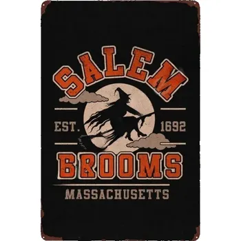 Plechová cedule Vintage plakát Halloween plechová cedule | retro dekorace - 6 , 20x30 cm