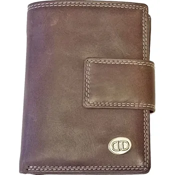 Peněženka DD D 011-02 pánská kožená peněženka hnědá