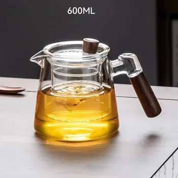 Čajová souprava Gianxi skleněná konvice čajová souprava průhledná | čajová konvice, čajový set - světlost 600ml B