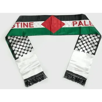 Šála Saténová šála s mapou Palestina 130 cm | elegantní doplňky - Žádný obrázek