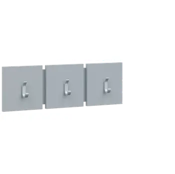 Věšák VN - 11 stěna věšáková 800x250 mm, 3-háček Laura, šedá