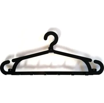 Věšák Šatní ramínko kovový Decolicious černý