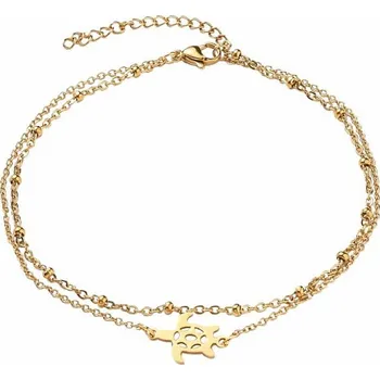 Náramek Náramek na nohu nerez ocel Želva obvod cca 24,5 cm