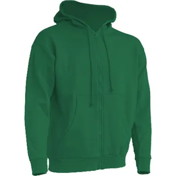 Pánská mikina JHK Pánská mikina na zip JHK Hooded Zelená XS
