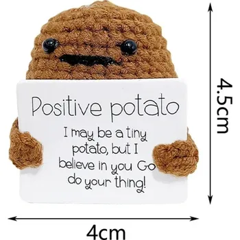 plyšák Plyšová mini postavička ručně pletená | vtipný dárek, domácí dekorace - A-01 , 7x5