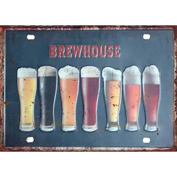 Plechová cedule Plechová retro cedule | pivní tabulka - 7 , 14x20 cm