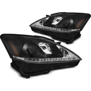 Přední světlomet Přední světla s LED denními světly Lexus IS 06-13 černá