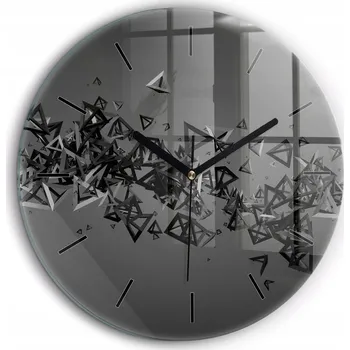 Hodiny Nástěnné hodiny Wallfluent černé 60 cm