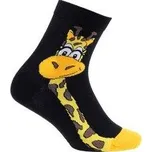 Dívčí ponožky WOLA ŽIRAFA černo-žluté Velikost: 33-35