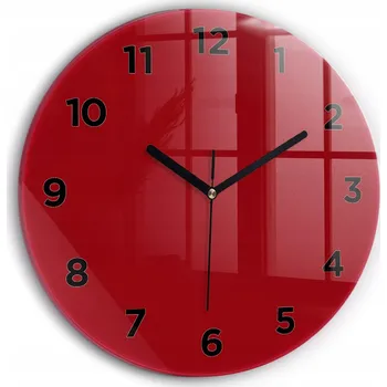 Hodiny Nástěnné hodiny Wallfluente červené 30 cm