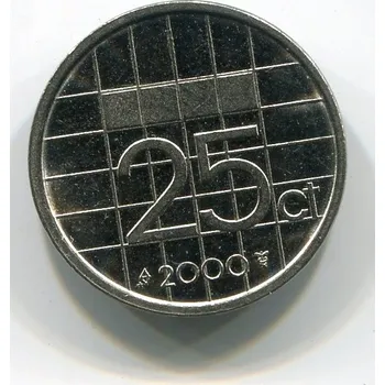 NIZOZEMÍ. 25 cents 2000.