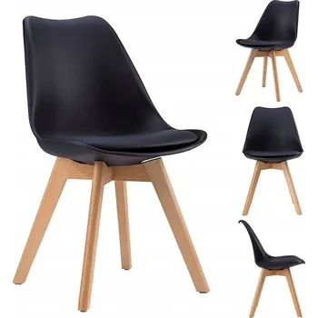 Jídelní židle Nadčasová sada kuchyňských židlí 4 ks Bílá