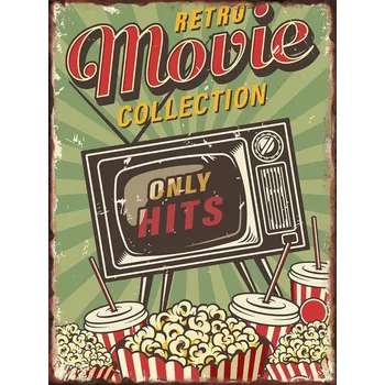 Plechová cedule Vintage plechová cedule retro hudba | nástěnná dekorace, kovová cedule - 10 , 2PC-30x40cm