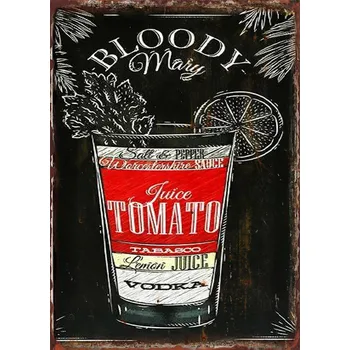 Plechová cedule Plechová retro cedule | pivní tabulka - 27 , 14x20 cm