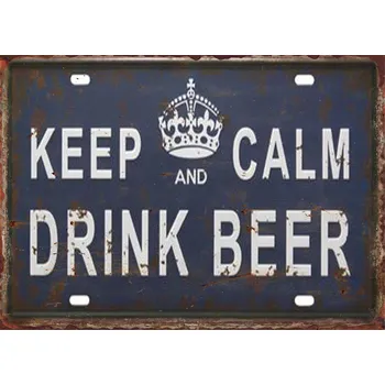 Plechová cedule Plechová retro cedule | pivní tabulka - 4 , 14x20 cm