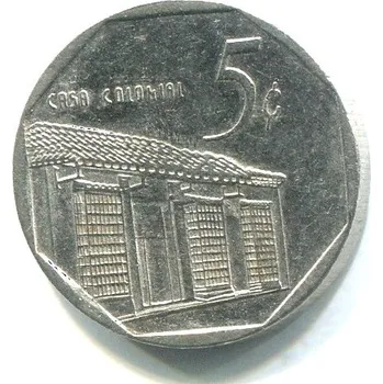 KUBA. 5 centavos 1999. Dvojráz.